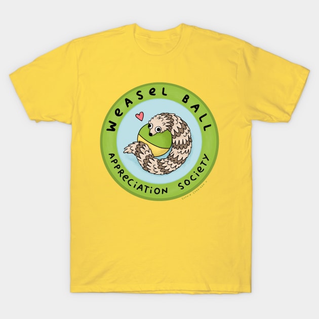 Weasel Ball Appreciation Society T-Shirt by Sophie Corrigan